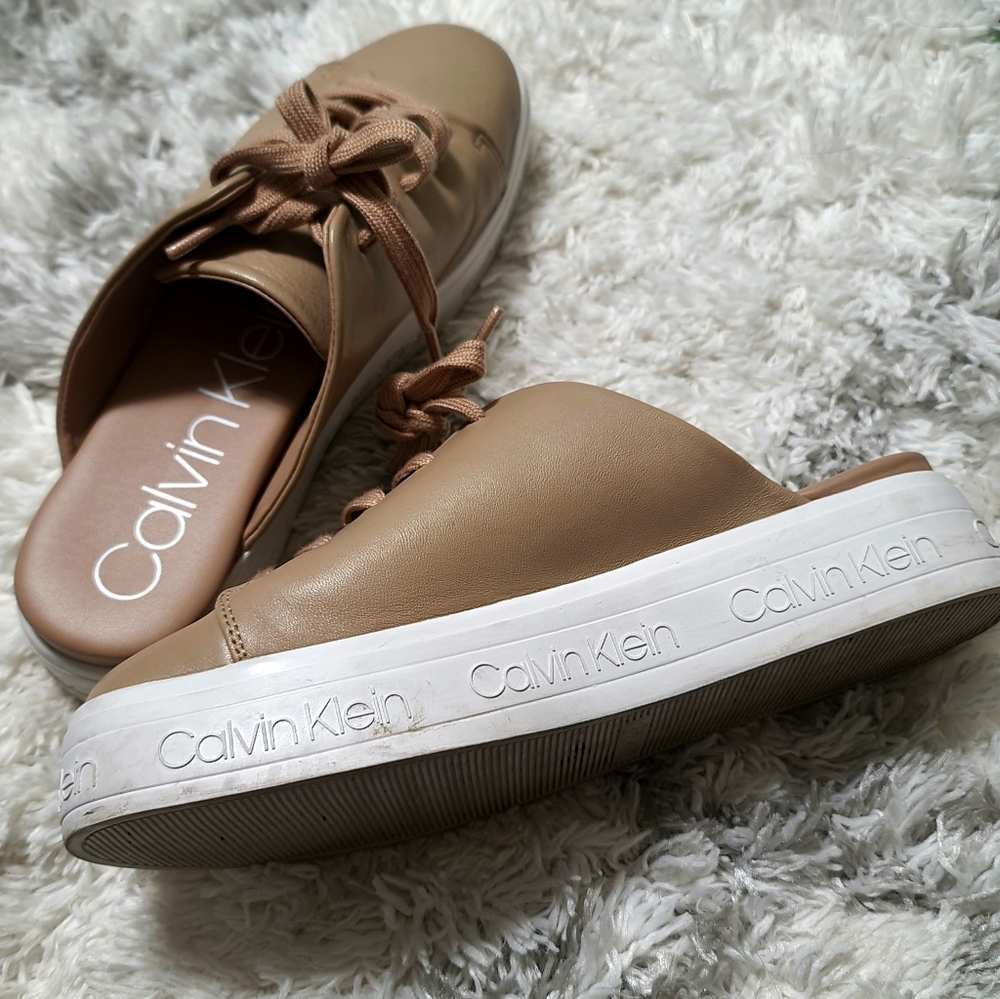 Calvin Klein Jackay Platform Shoes in Nude Size 7.5 - Picture 6 of 8
